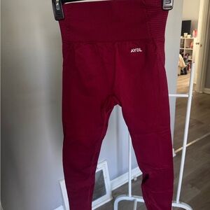 AYBL Burgundy High-Waist Leggings